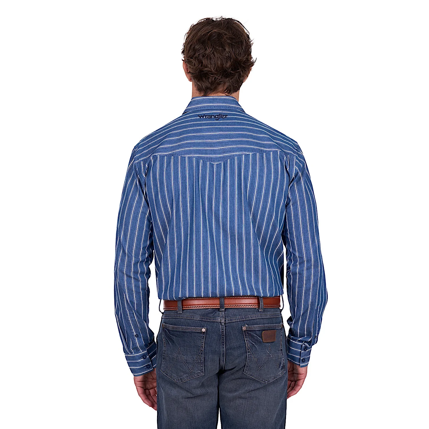 Wrangler Men's Roy Shirt - Denim/White - Image 4