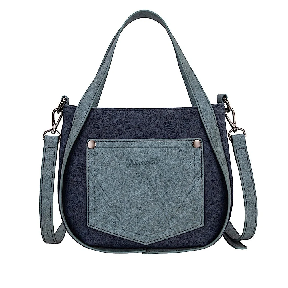 Wrangler Two Tone Fringe Bag - Navy - Image 2
