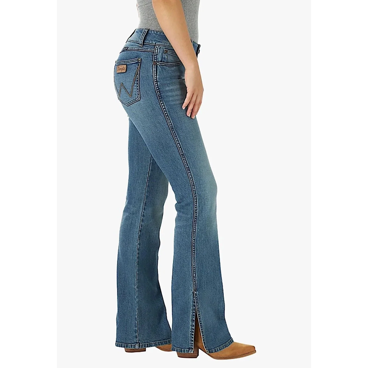 Wrangler Womens Retro Mae Riley Slit Jean - 34" Leg - Image 2