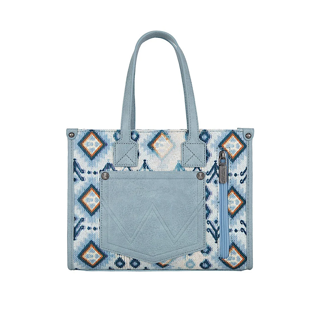 Wrangler Women's Aztec Crossbody Tote Bag - Light Blue - Image 2