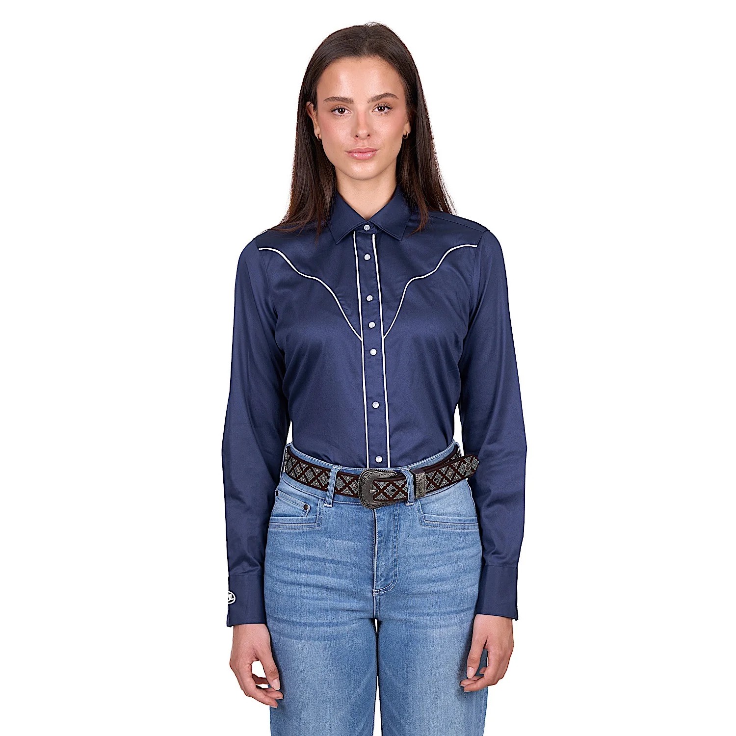 Wrangler Women's Bridget Western Shirt - Navy