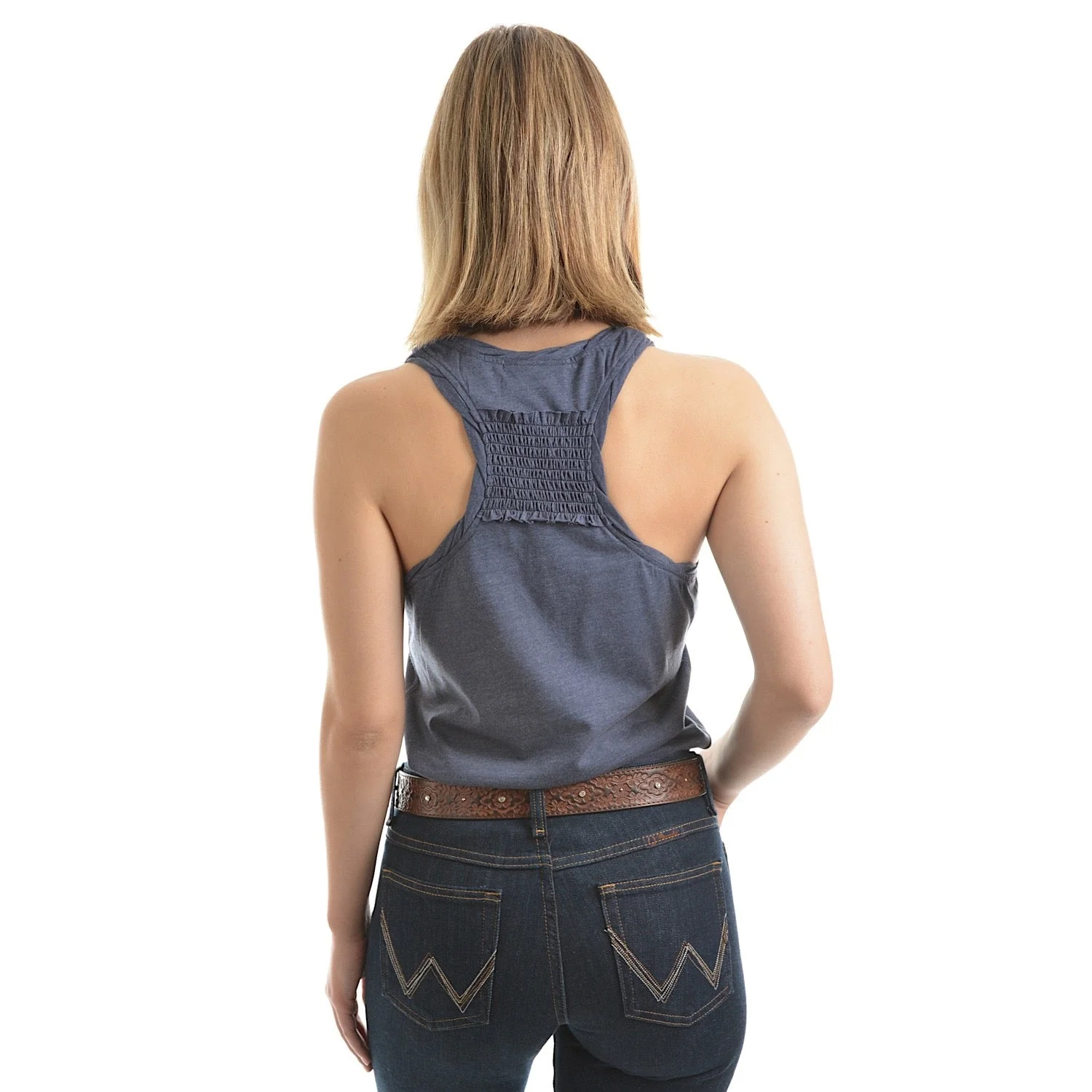 Wrangler Womens Cassie Singlet Top Denim Marle - Image 3