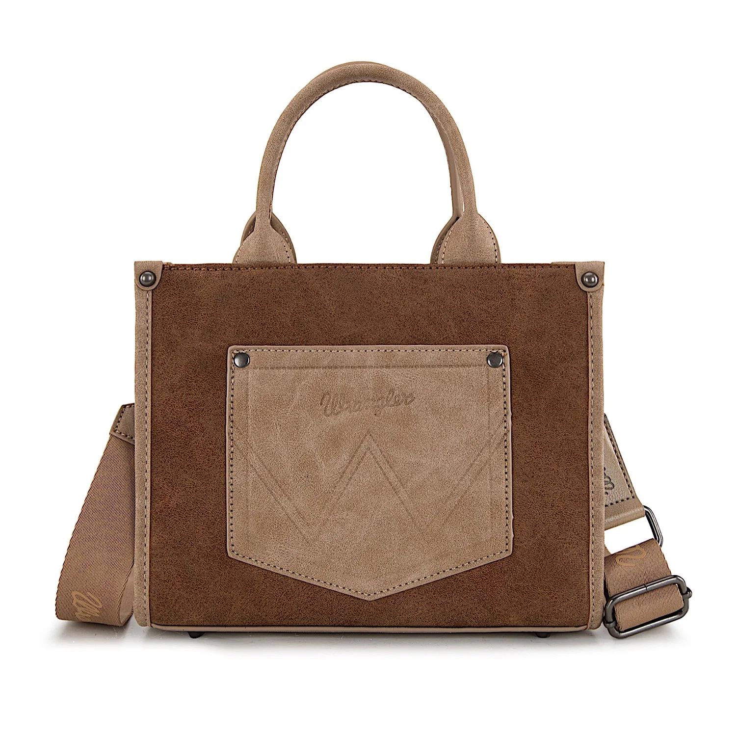 Wrangler Women's Feature Buckle Crossbody Bag - Tan - Image 2