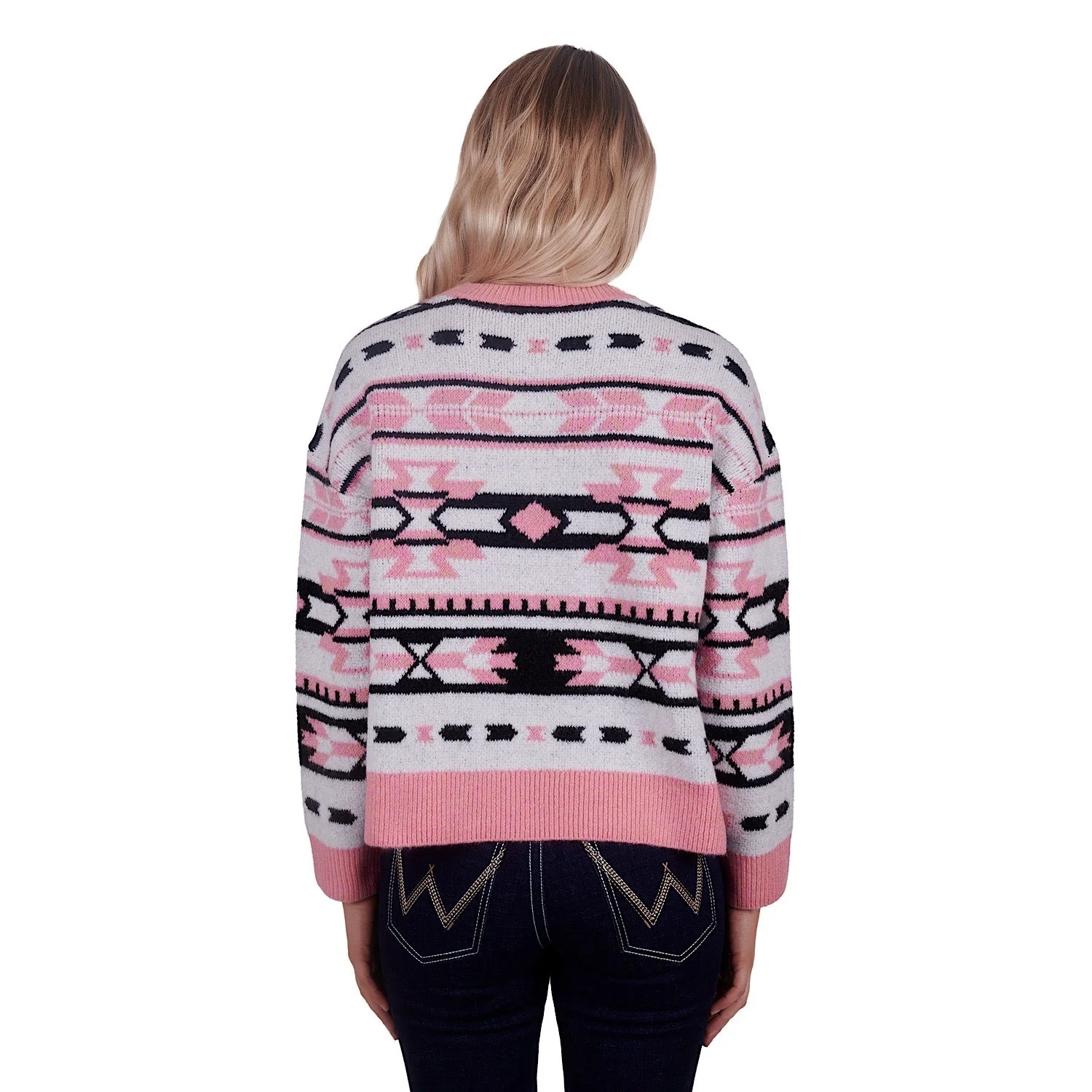 Wrangler Womens Gigi Knitted Pullover Pink - Image 3