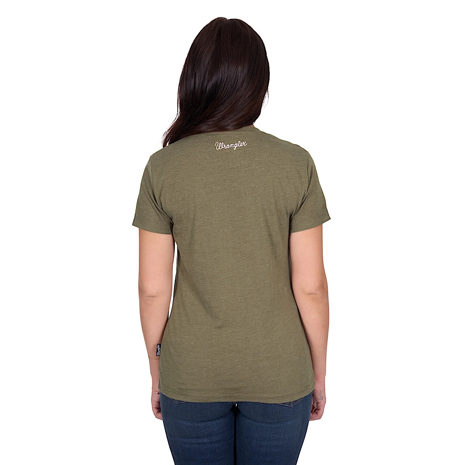 Wrangler Women's Jenny Tee - Khaki Marle - Image 4