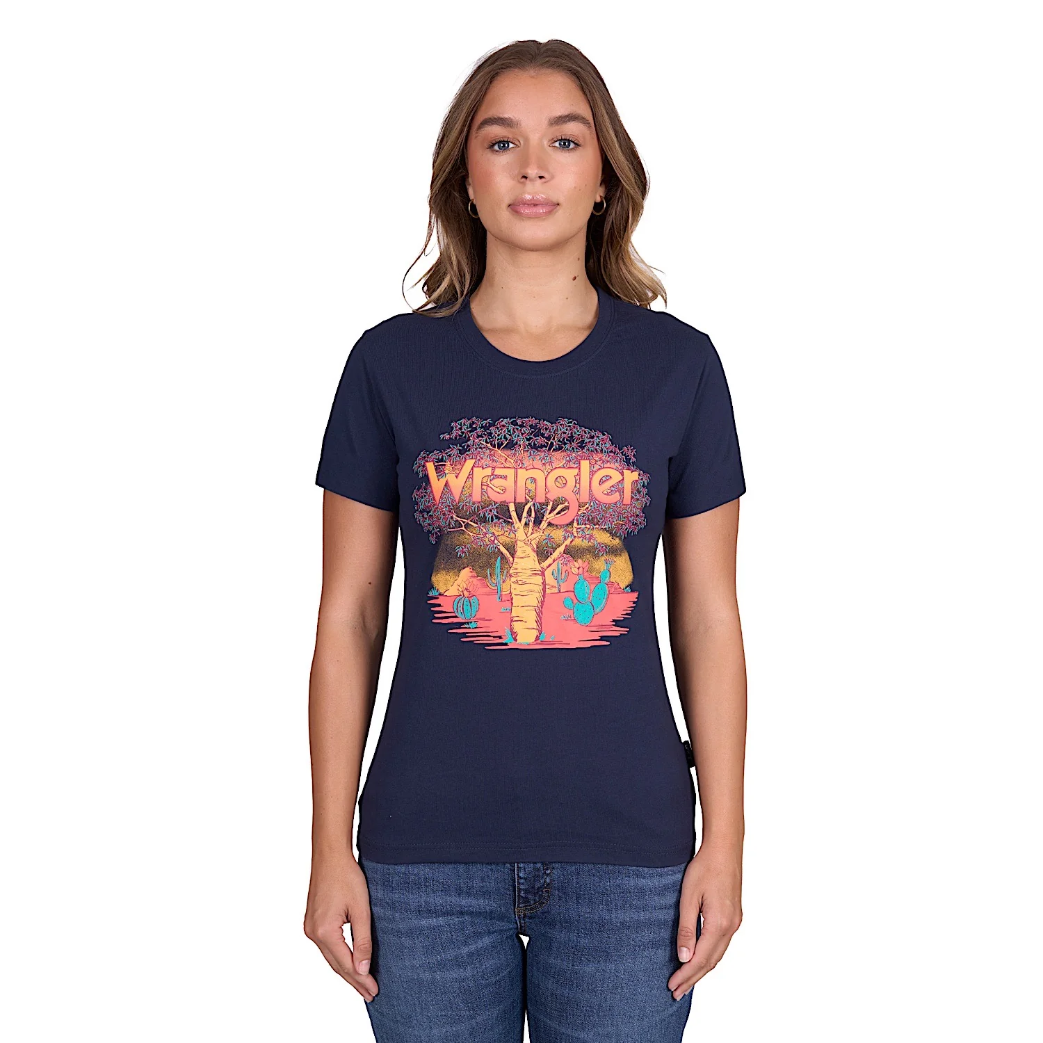 Wrangler Women's Lottie Tee - Navy - Image 4