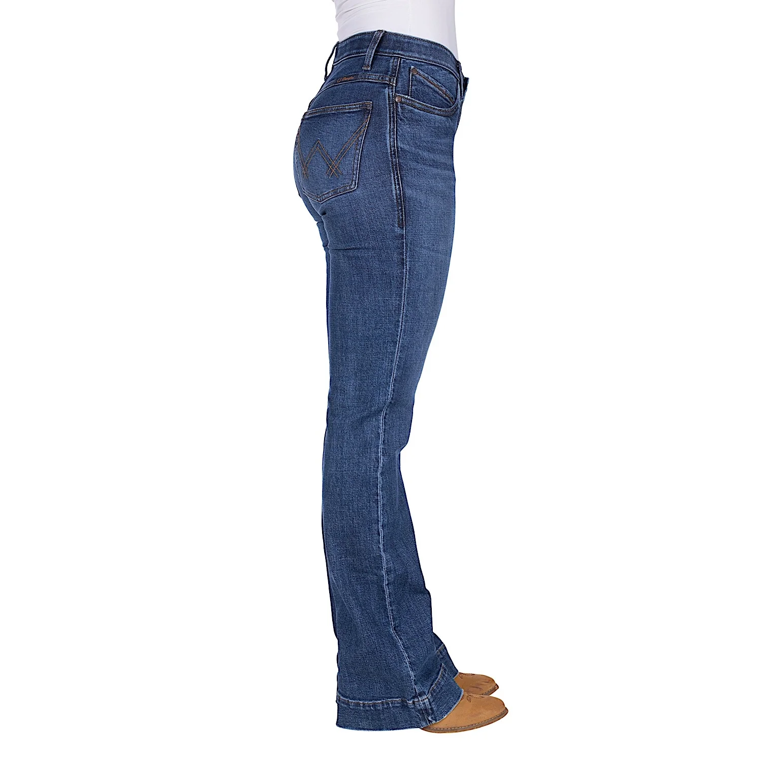 Wrangler Women's Luna Jean - Willow 34L - Wild Indigo - Image 3