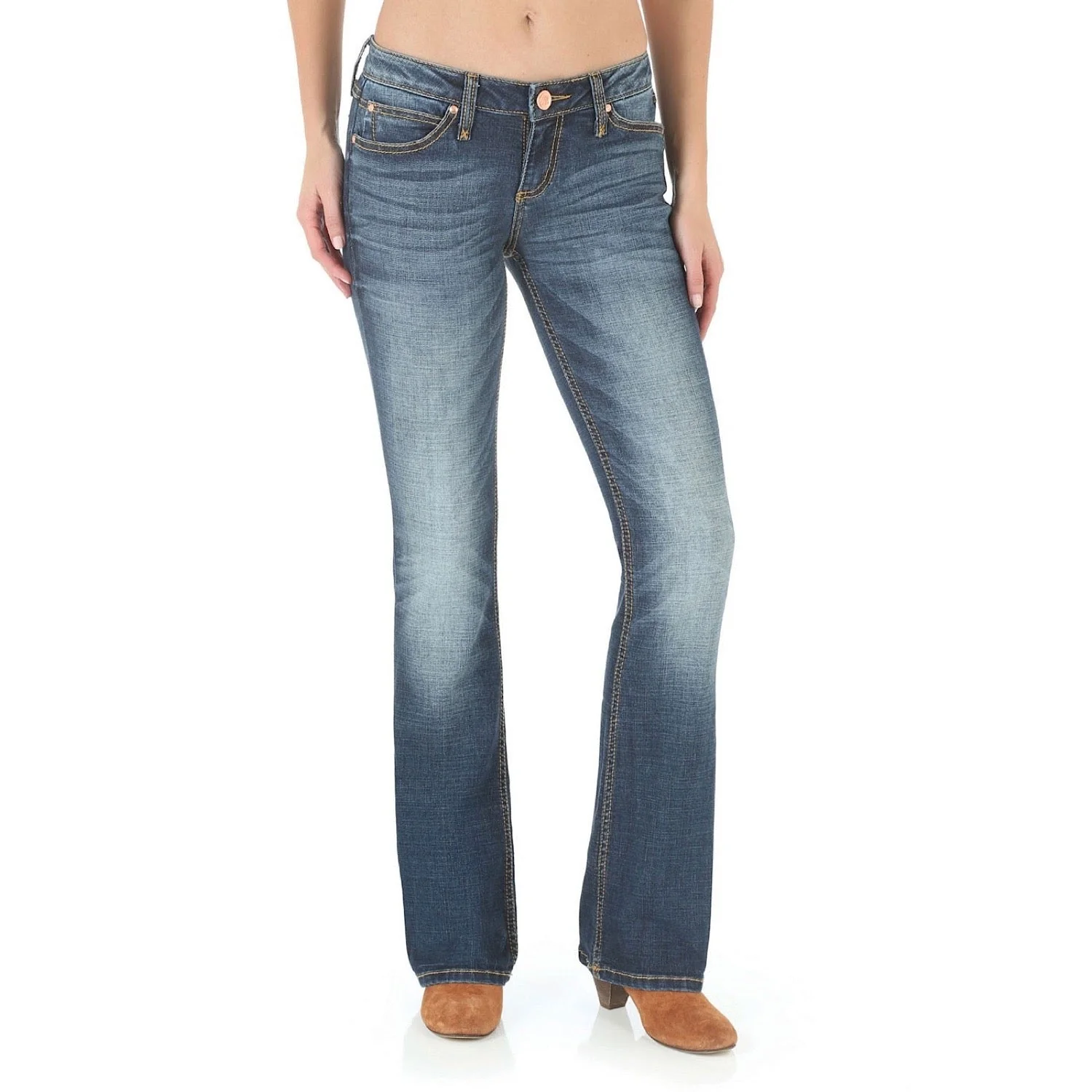 Wrangler Women's Retro Mid Rise Mae Jean Indigo - Image 3