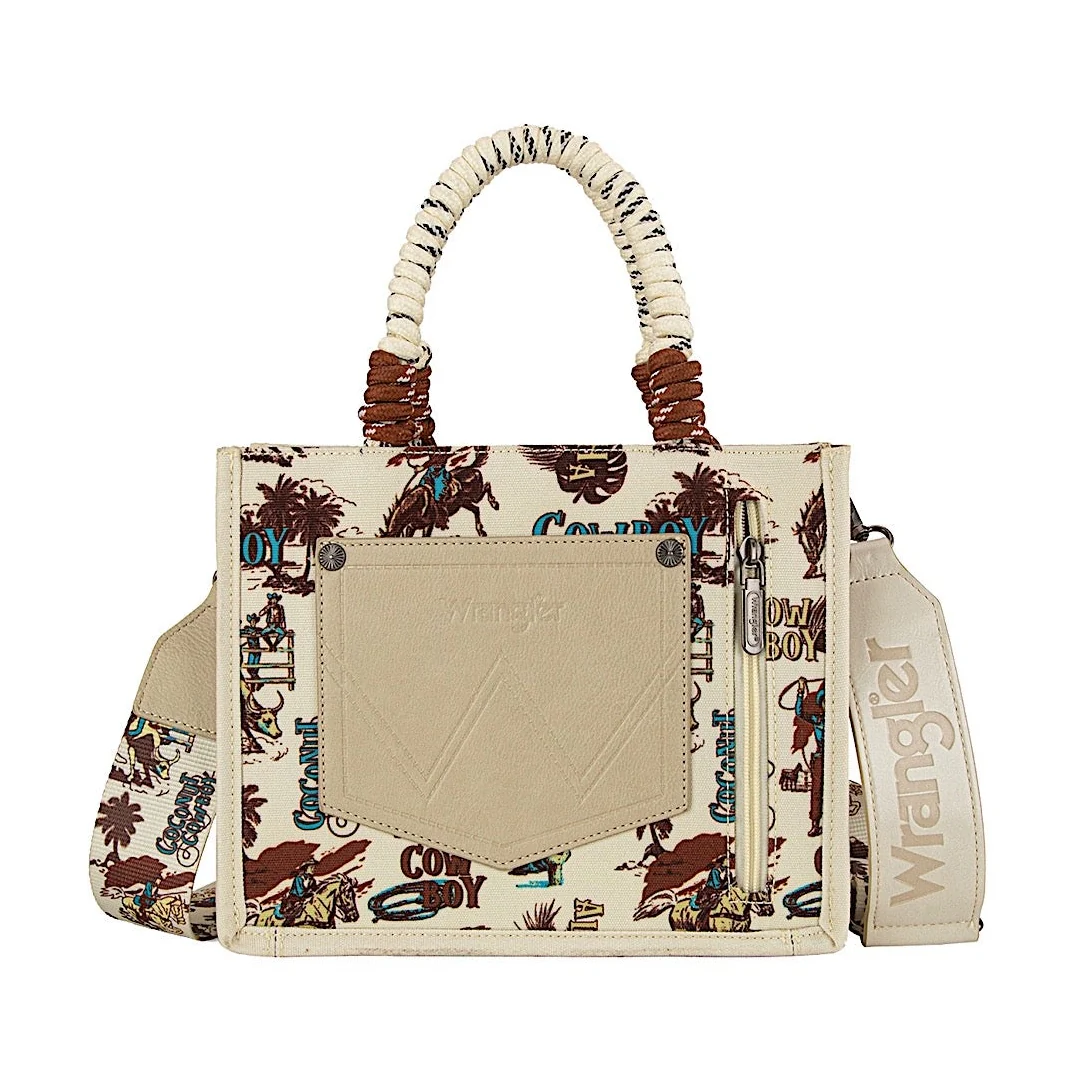 Wrangler Women's Rodeo Print Crossbody Bag - Natural - Image 2
