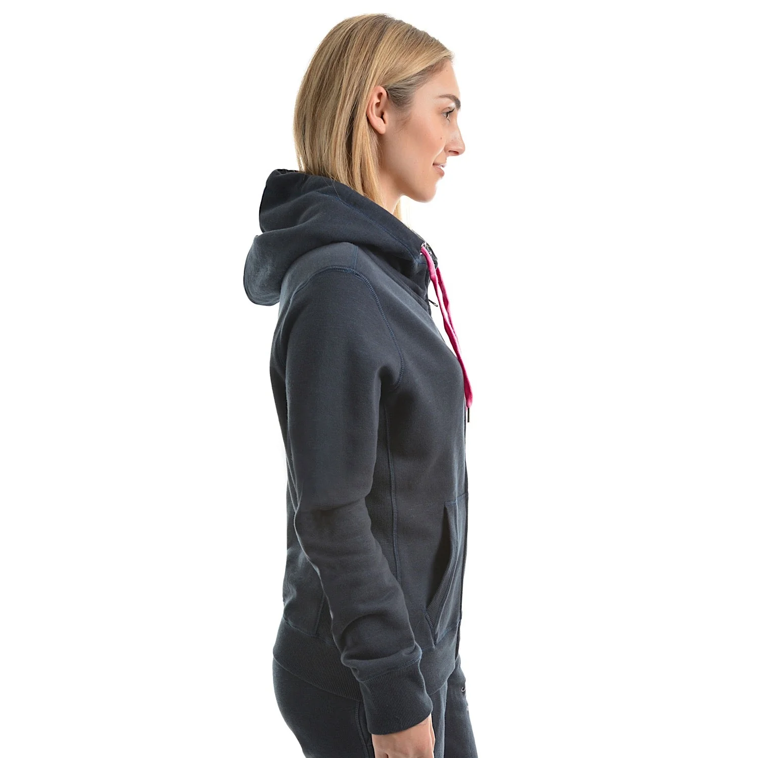Wrangler Womens Silvana Zip Up Hoodie Navy - Image 2