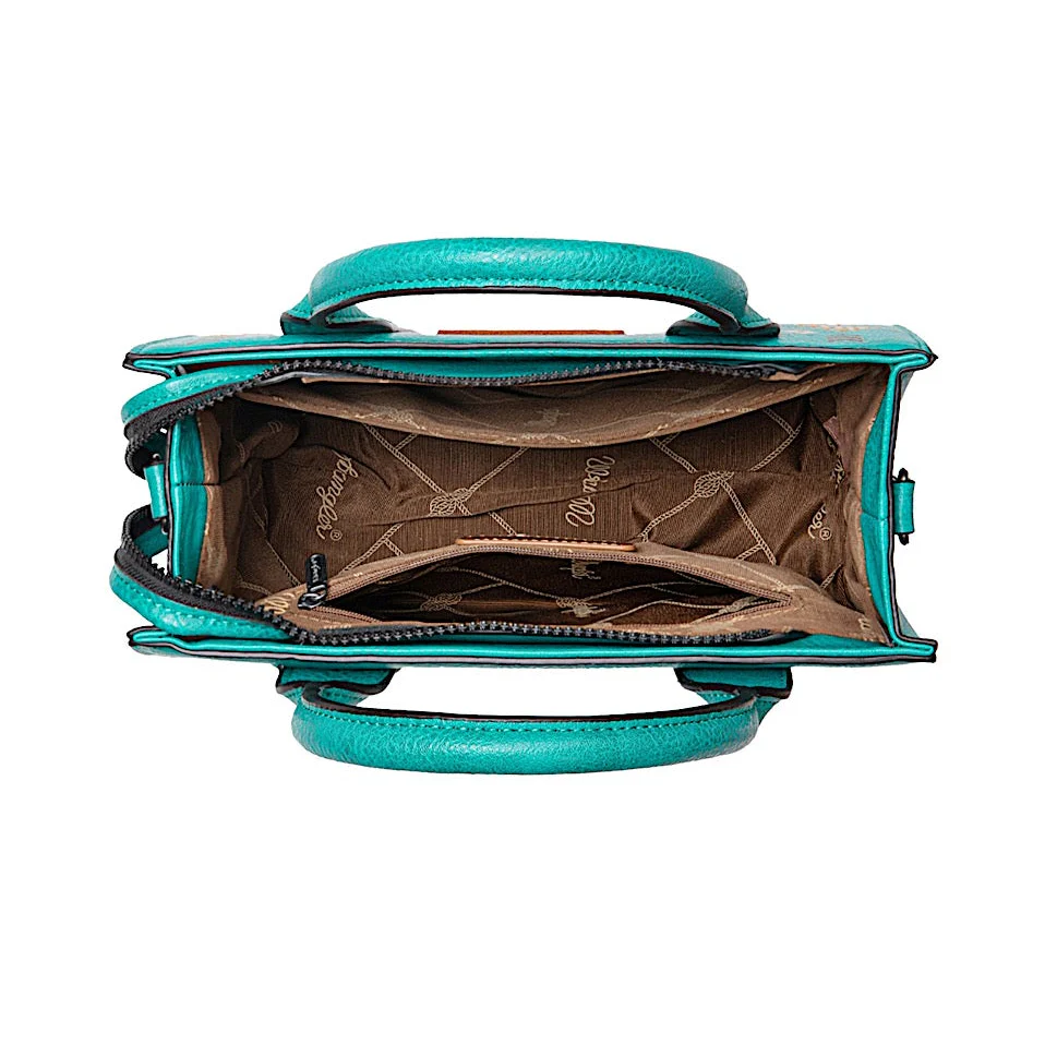 Wrangler Women's Talia Aztec Crossbody Bag - Turquoise - Image 3
