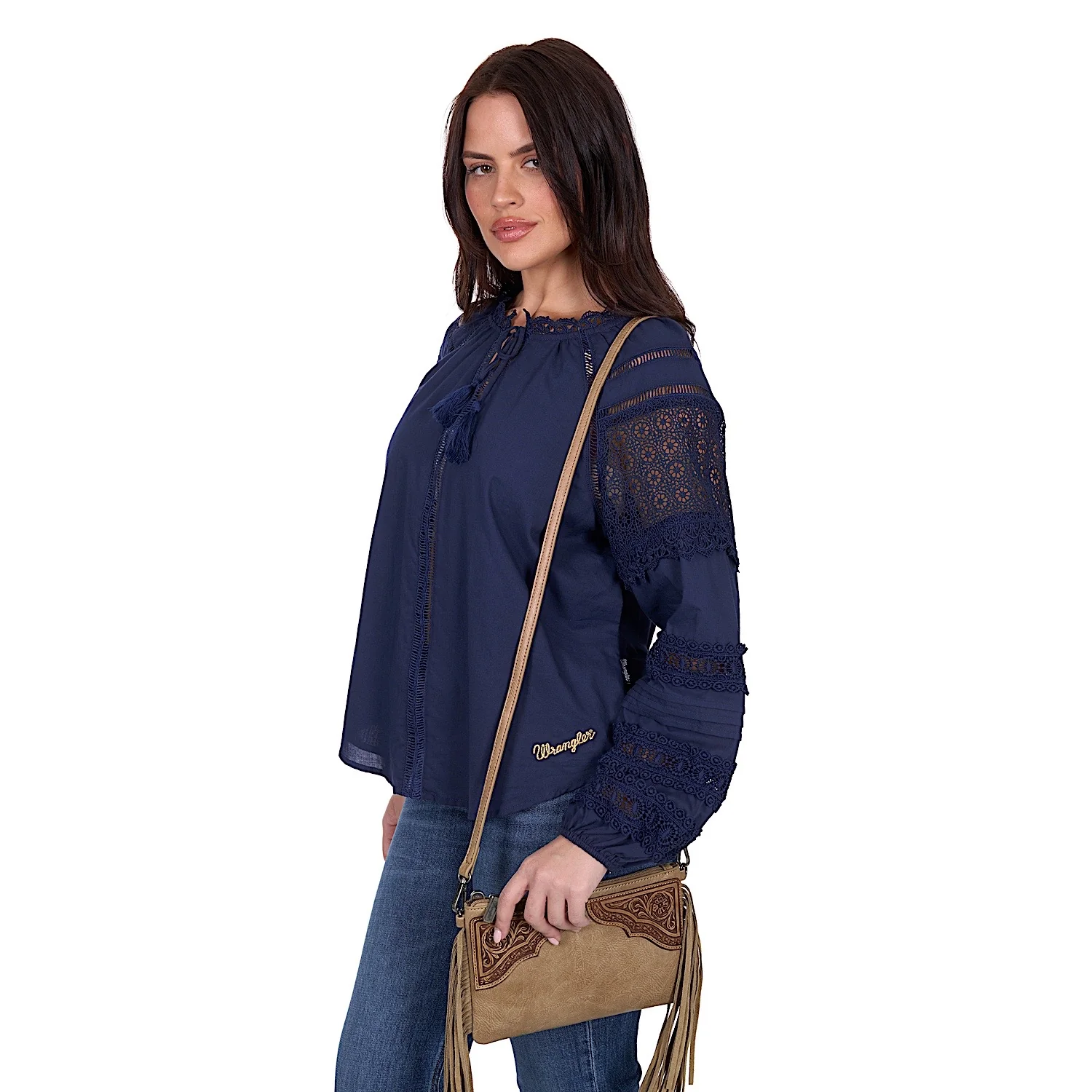 Wrangler Women's Tamara Blouse - Navy - Image 5