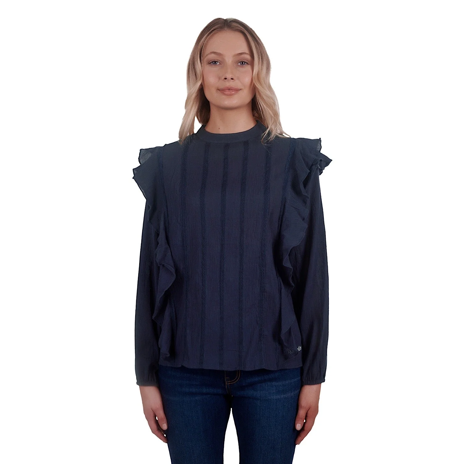 Wrangler Women's Vanessa Blouse - Navy