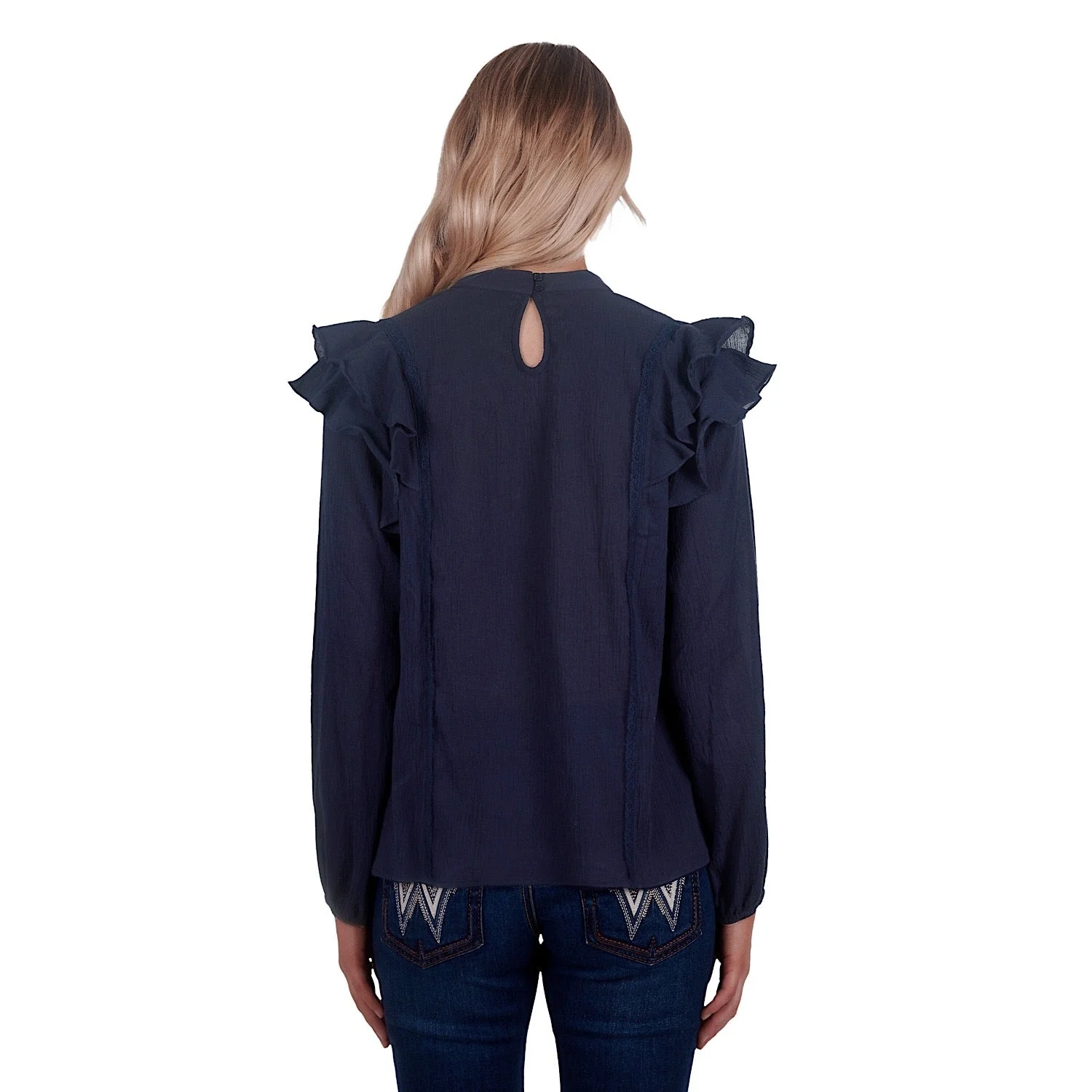 Wrangler Women's Vanessa Blouse - Navy - Image 3