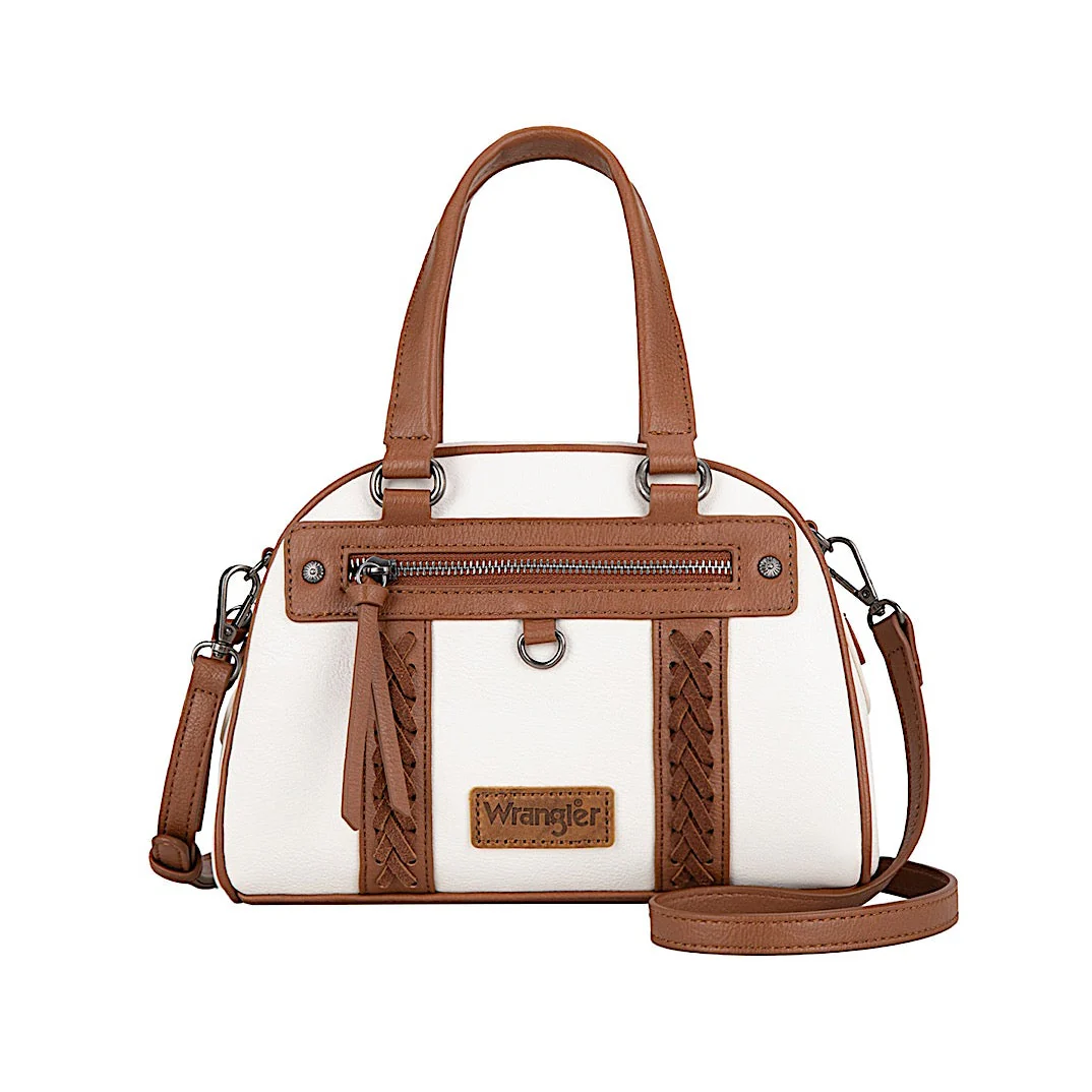 Wrangler Women's Whipstitch Crossbody Bag - Beige/Tan