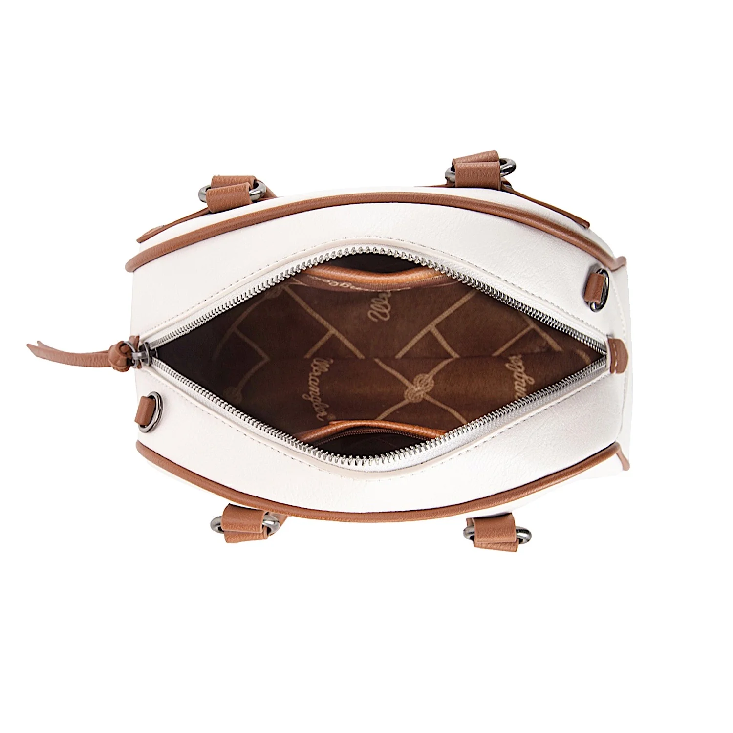 Wrangler Women's Whipstitch Crossbody Bag - Beige/Tan - Image 3